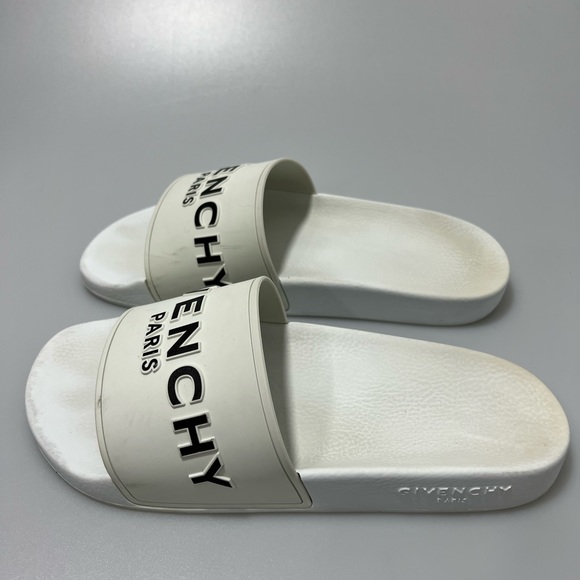 Givenchy Logo Pool Slides White Women’s EU 39/US 9 - Picture 2 of 7